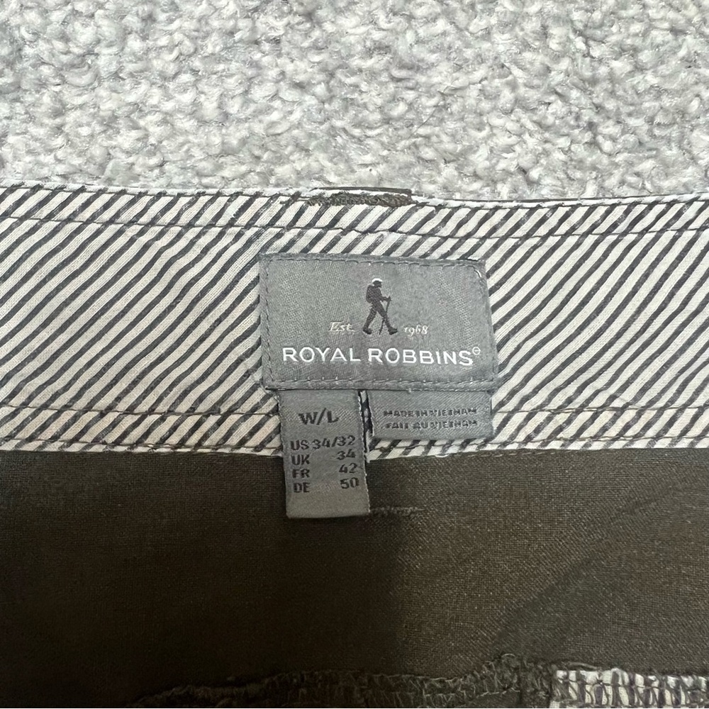 Royal Robbins Townsend Pants Mens 34x32 Quick Dry UPF Synthetic Flannel 30x30 - Picture 6 of 8